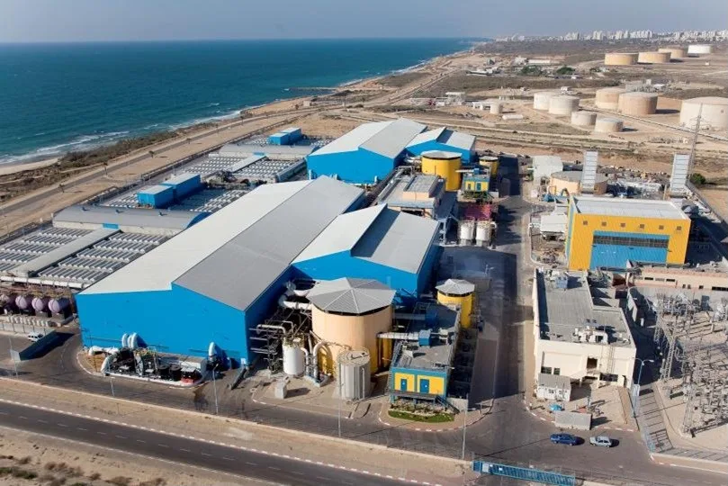 Ashkelon seawater desalination plant, aerial view